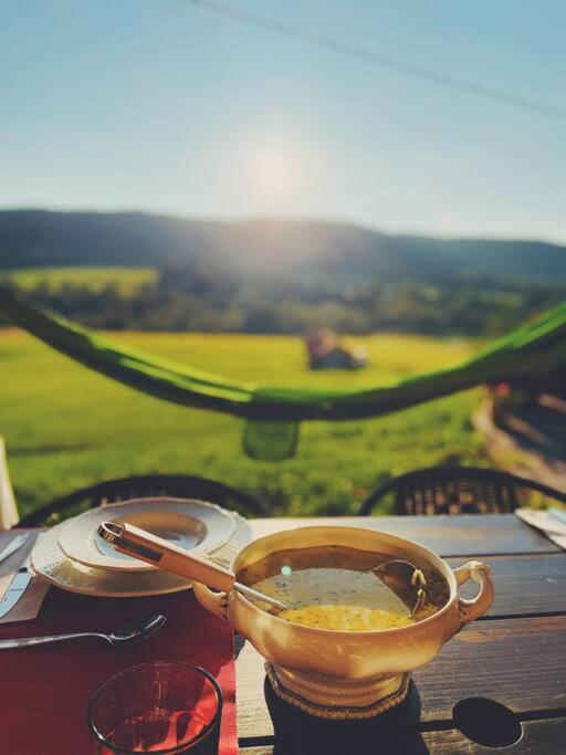 Polanka Beskid Niski Cute Cabin With Spectacular Views Hanczowa エクステリア 写真