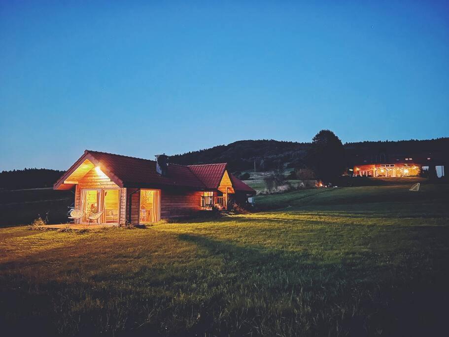 Polanka Beskid Niski Cute Cabin With Spectacular Views Hanczowa エクステリア 写真