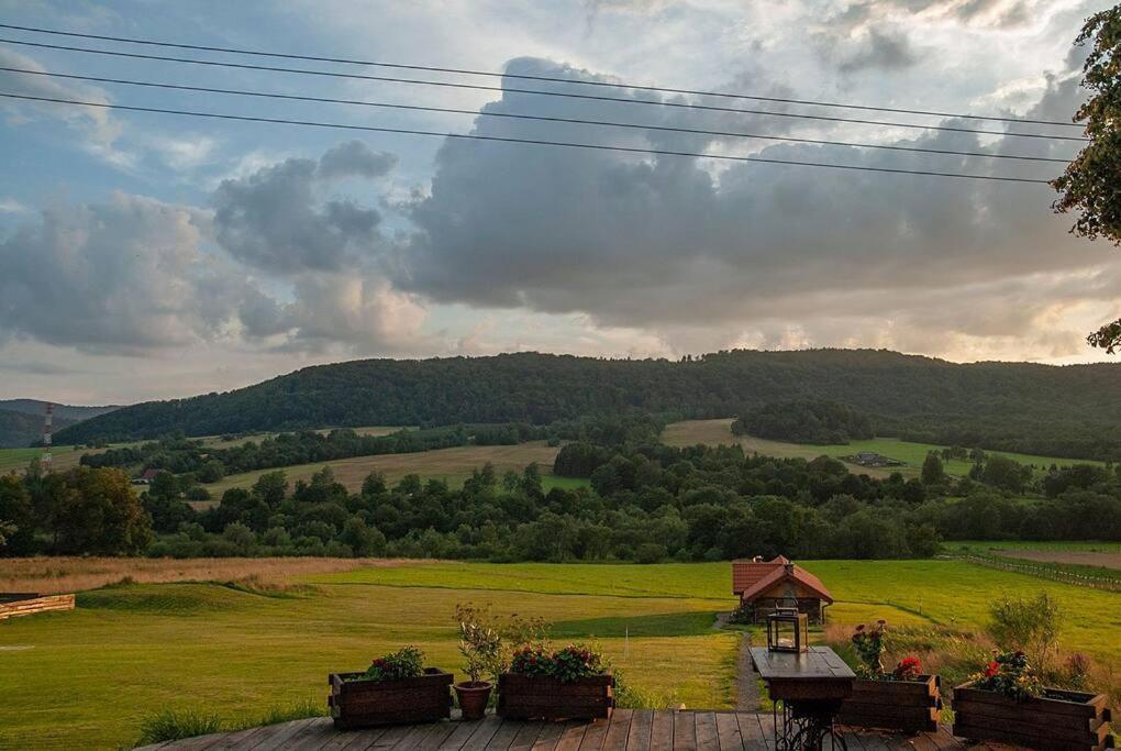 Polanka Beskid Niski Cute Cabin With Spectacular Views Hanczowa エクステリア 写真