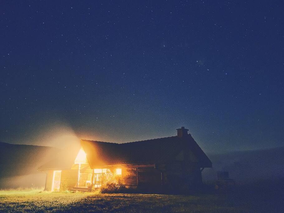 Polanka Beskid Niski Cute Cabin With Spectacular Views Hanczowa エクステリア 写真