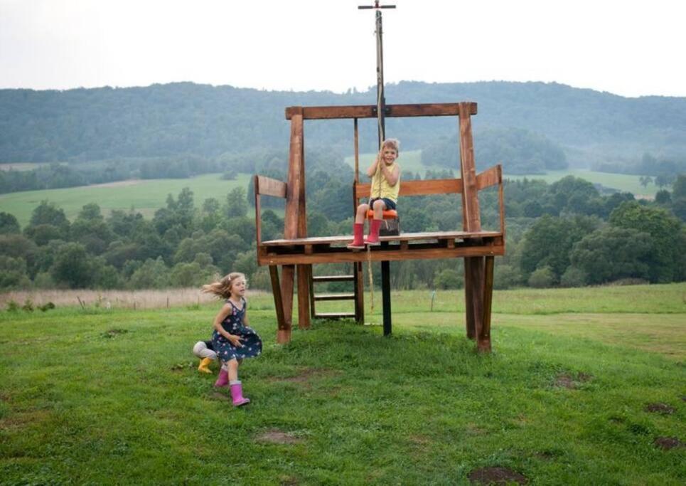 Polanka Beskid Niski Cute Cabin With Spectacular Views Hanczowa エクステリア 写真