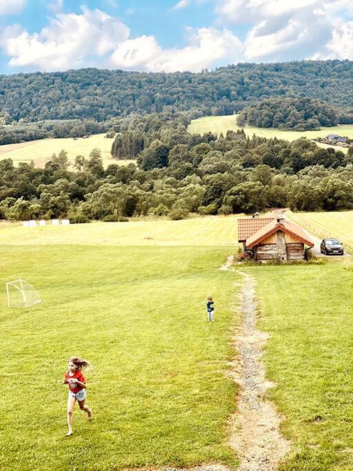 Polanka Beskid Niski Cute Cabin With Spectacular Views Hanczowa エクステリア 写真