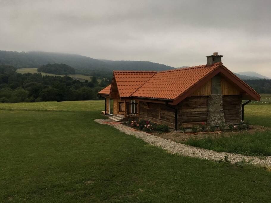 Polanka Beskid Niski Cute Cabin With Spectacular Views Hanczowa エクステリア 写真