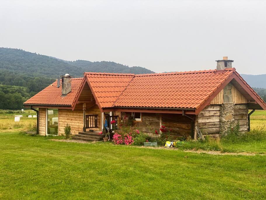 Polanka Beskid Niski Cute Cabin With Spectacular Views Hanczowa エクステリア 写真
